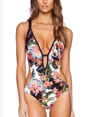 Women's Sexy One Piece Swimsuit Deep V Hollou Out Monokini